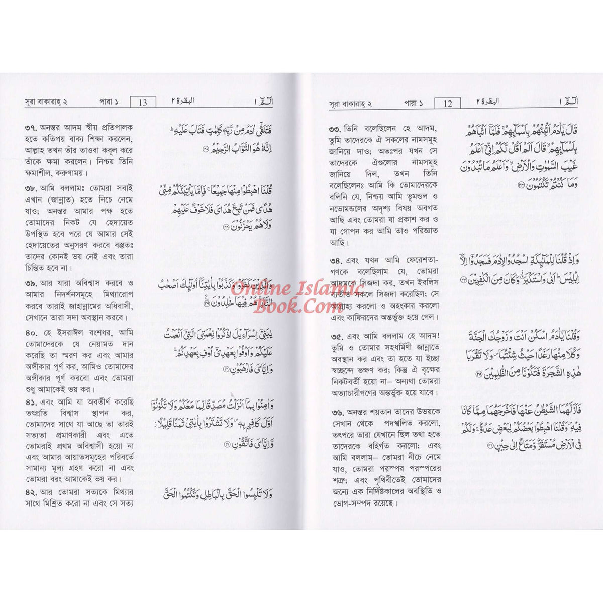 Quran in Bengali Language ( Arabic To Bengali Translation With Tafseer) Bangla Quran , Bangali Quran