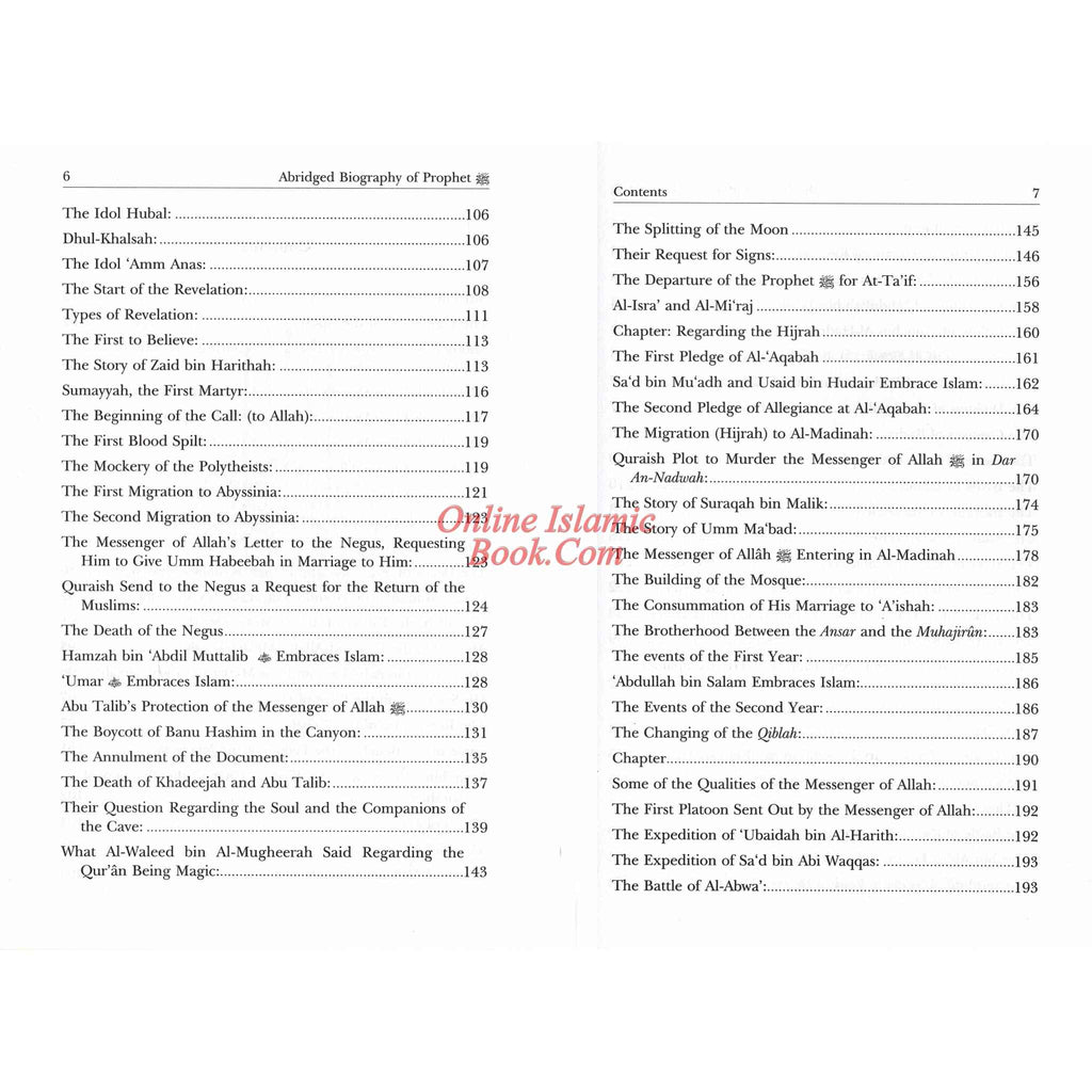 Abridged Biography of Prophet Muhammad (S) By Imam Muhammad Ibn Abdul Wahhab At-Tamimi