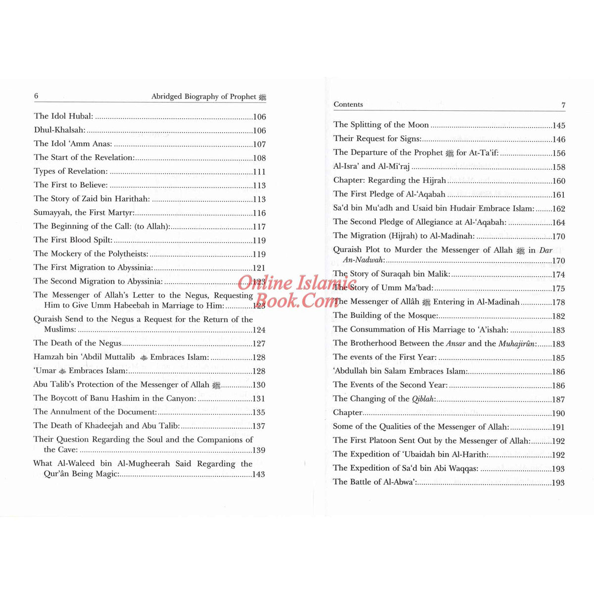 Abridged Biography of Prophet Muhammad (S) By Imam Muhammad Ibn Abdul Wahhab At-Tamimi