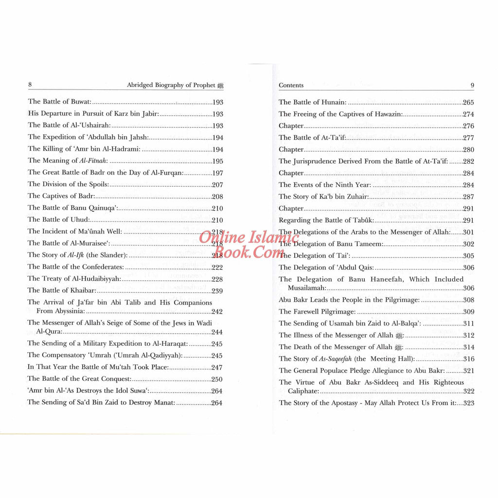 Abridged Biography of Prophet Muhammad (S) By Imam Muhammad Ibn Abdul Wahhab At-Tamimi