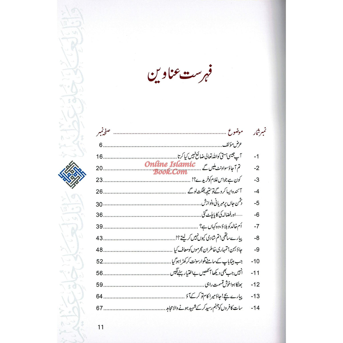 Akhlaq e nabwi Ke Sunehray Waqiyat (Urdu Language) By Abdul Malik Mujahid
ISBN: 9786035002592