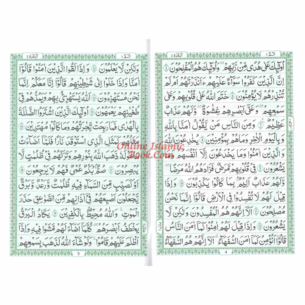 Al Quran Al Kareem,30 Separate Parts,13 Line Siparah Set (Urdu/Persian/South African) Script (Ref 109/13)