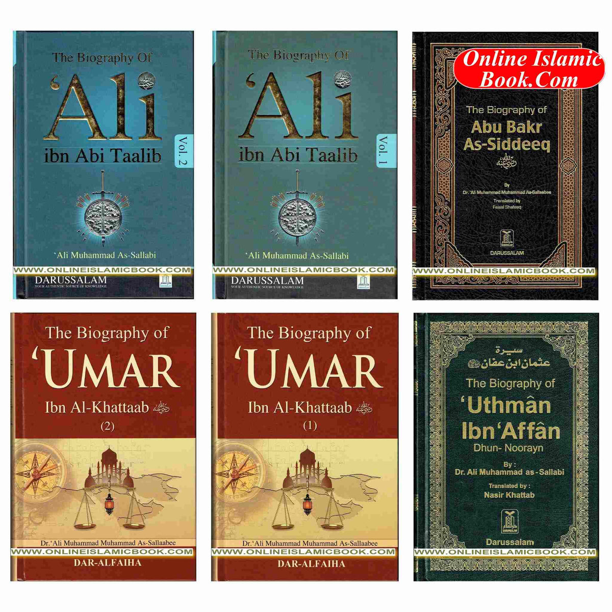 Biography Of Four Caliph Of Islam (Complete Set) By Dr. Ali Muhammad; Muhammad As-Sallaabee