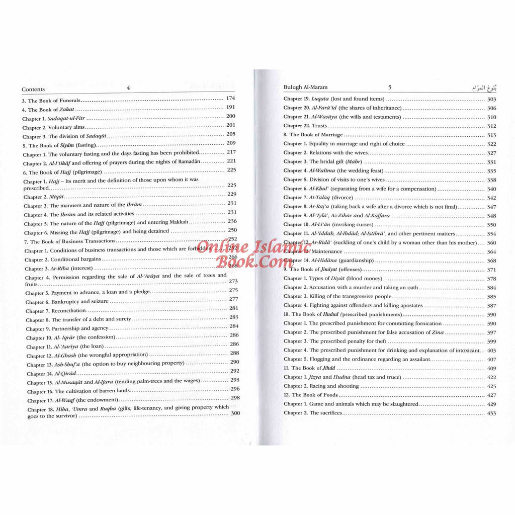 Bulugh Al-Maram Attainment of the Objective According to Evidence of the Ordinances By Hafiz Ibn Hajar Al-Askalani
ISBN: 9789960899527