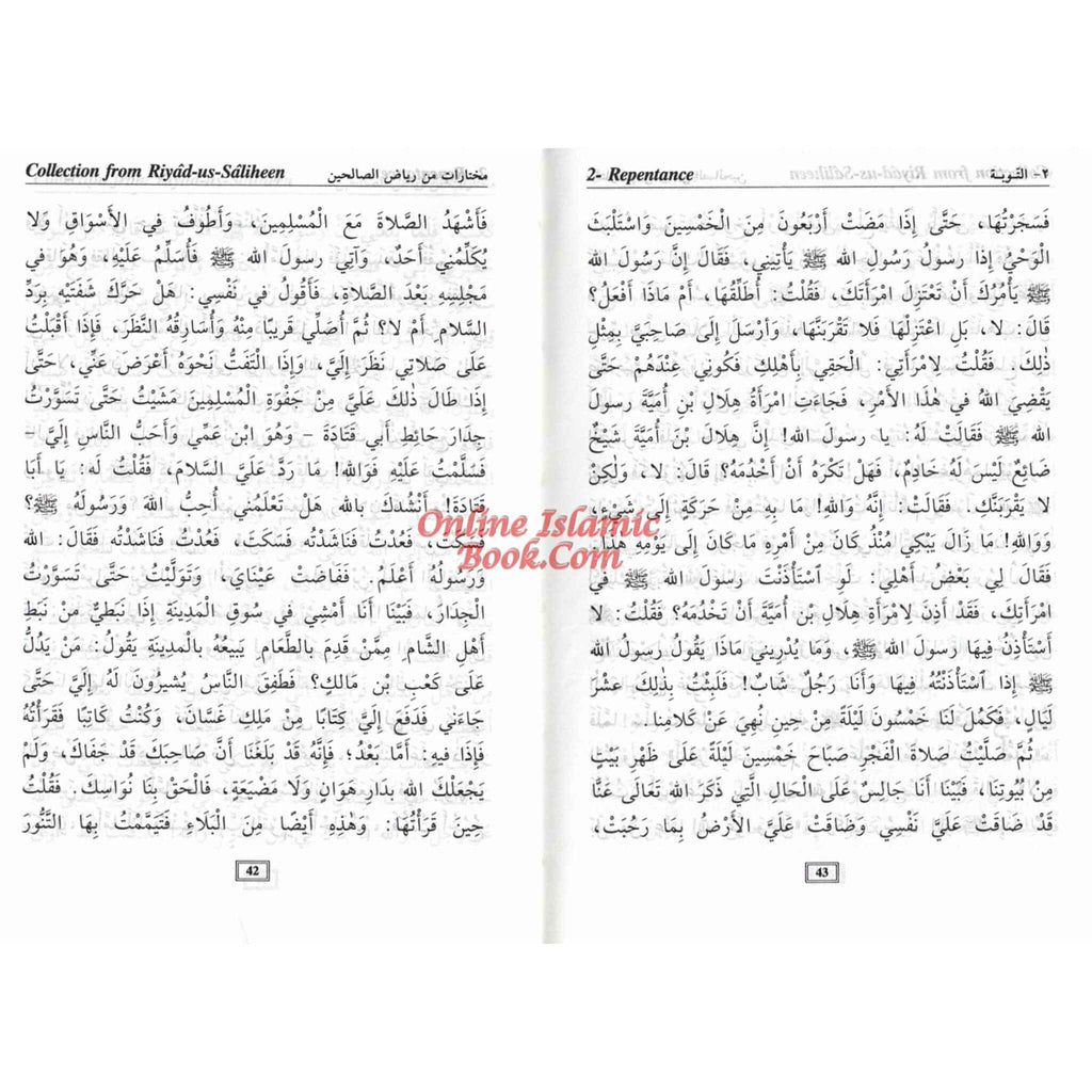 Collection from Riyad us Saliheen Pocketsize By Imam An- Nawawi
ISBN: 9782987458128