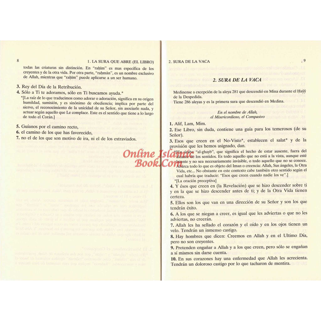 Del Noble Coran (Traduccion Comentario) (Spanish Quran)
ISBN: 9782987468431