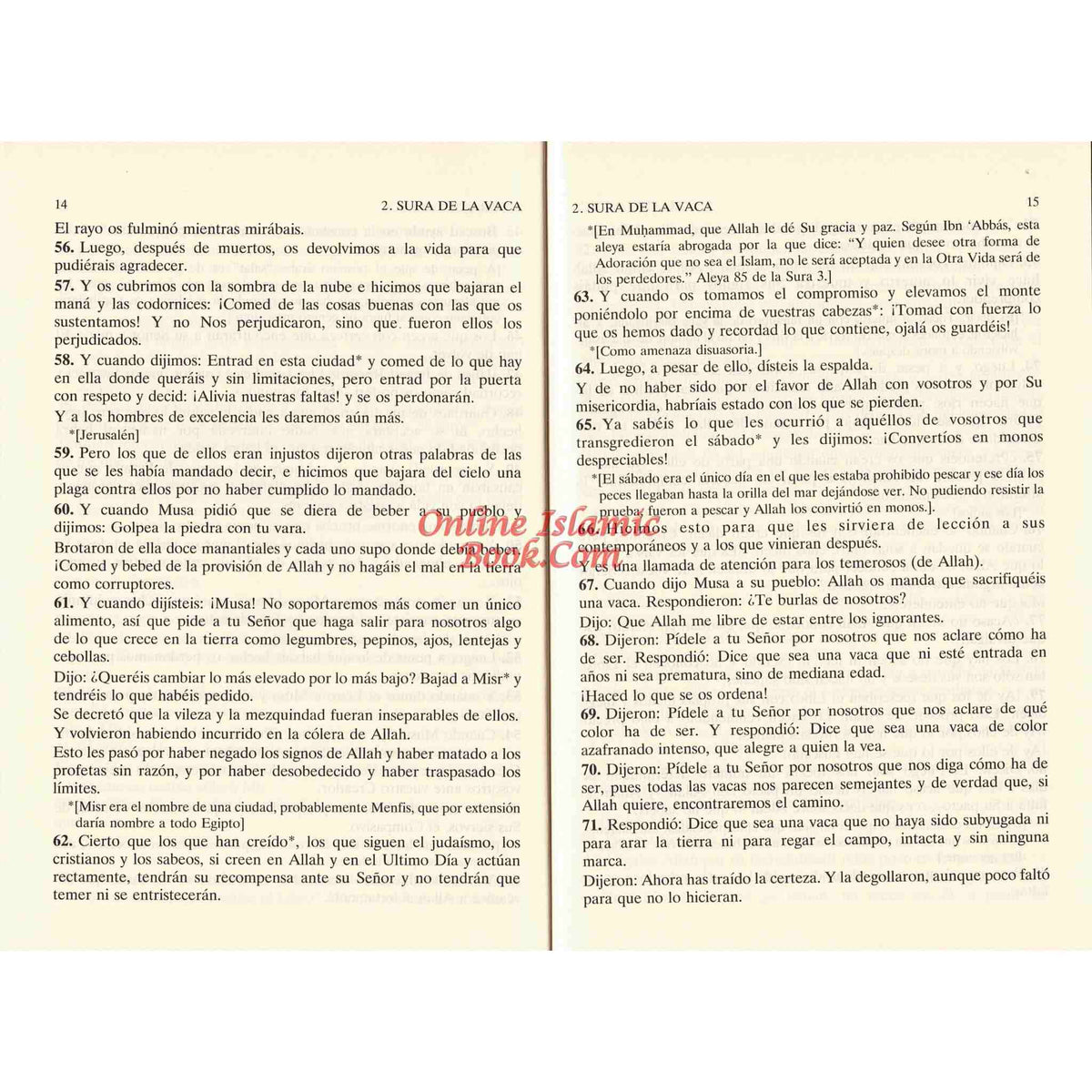 Del Noble Coran (Traduccion Comentario) (Spanish Quran)
ISBN: 9782987468431