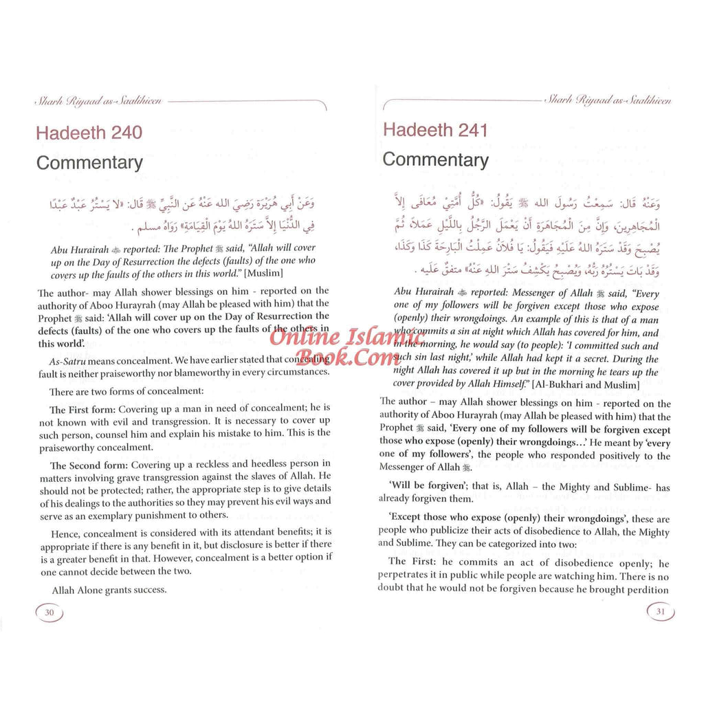 Explanation of Riyad-us-Saliheen Vol 3 and 4-Salih Uthaymeen By Sheikh Muhammad Bin Salih Al-Uthaymeen ISBN: 9786035004176