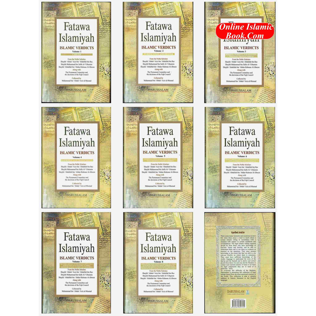 Fatawa Islamiyah Islamic Verdicts 8 Vol-Set By Muhammad bin Abdul-Aziz al-Musnad
ISBN: 9789960899794