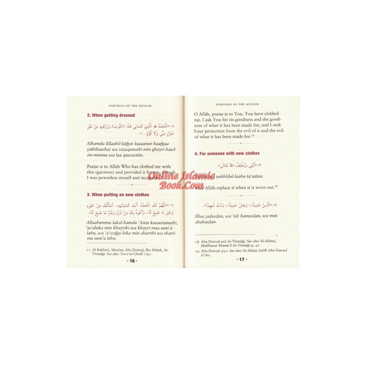 Fortress Of The Muslim,Pocket Size,Dua supplications from the Quran and Sunnah
ISBN: 9781910015179