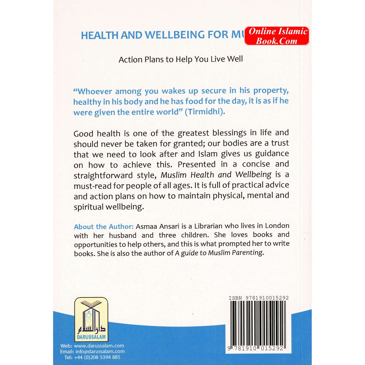 Health and Wellbeing for Muslims By Asmaa Ansari
ISBN: 9781910015292