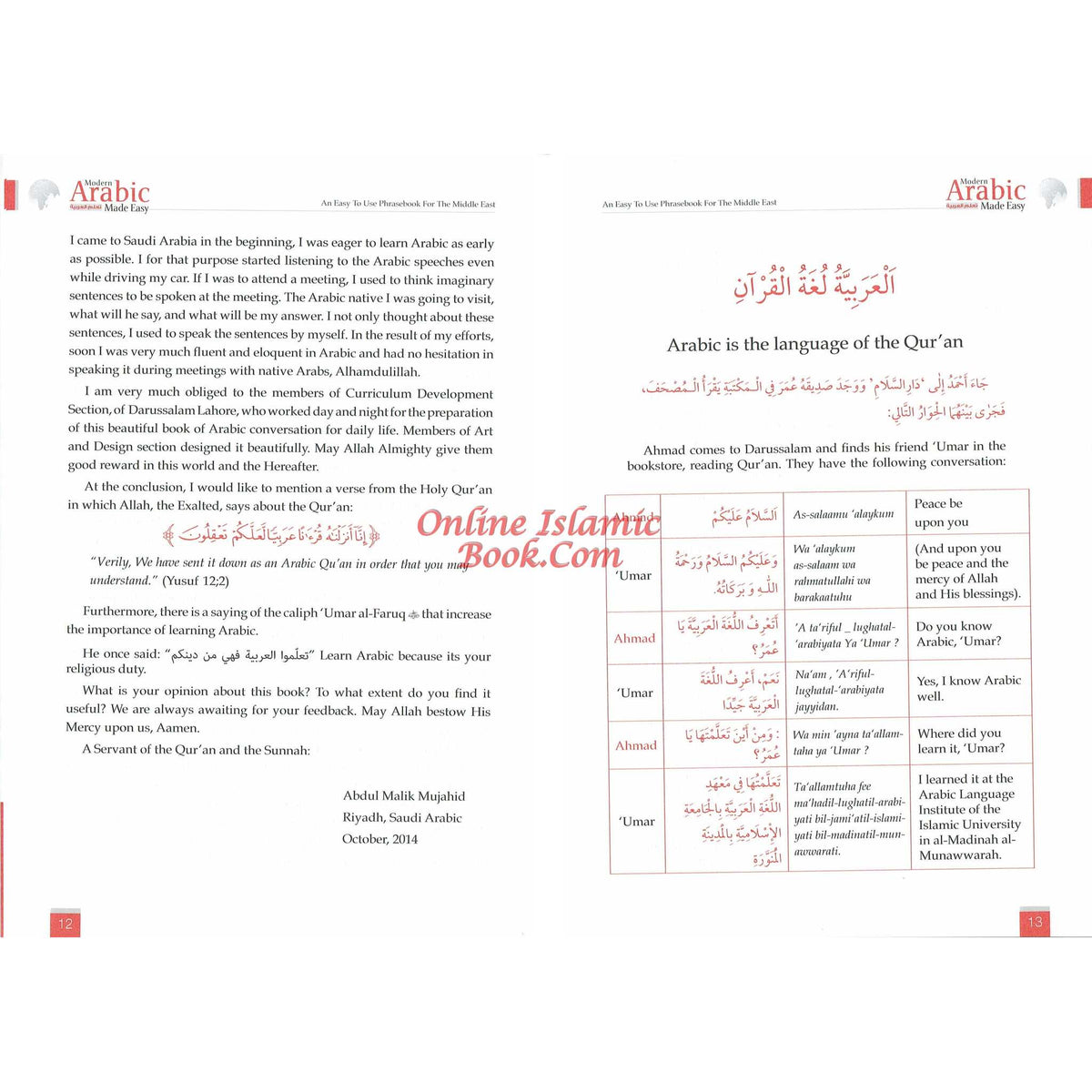 Modern Arabic Made Easy : An Easy to Use Phrasebook for the Middle East