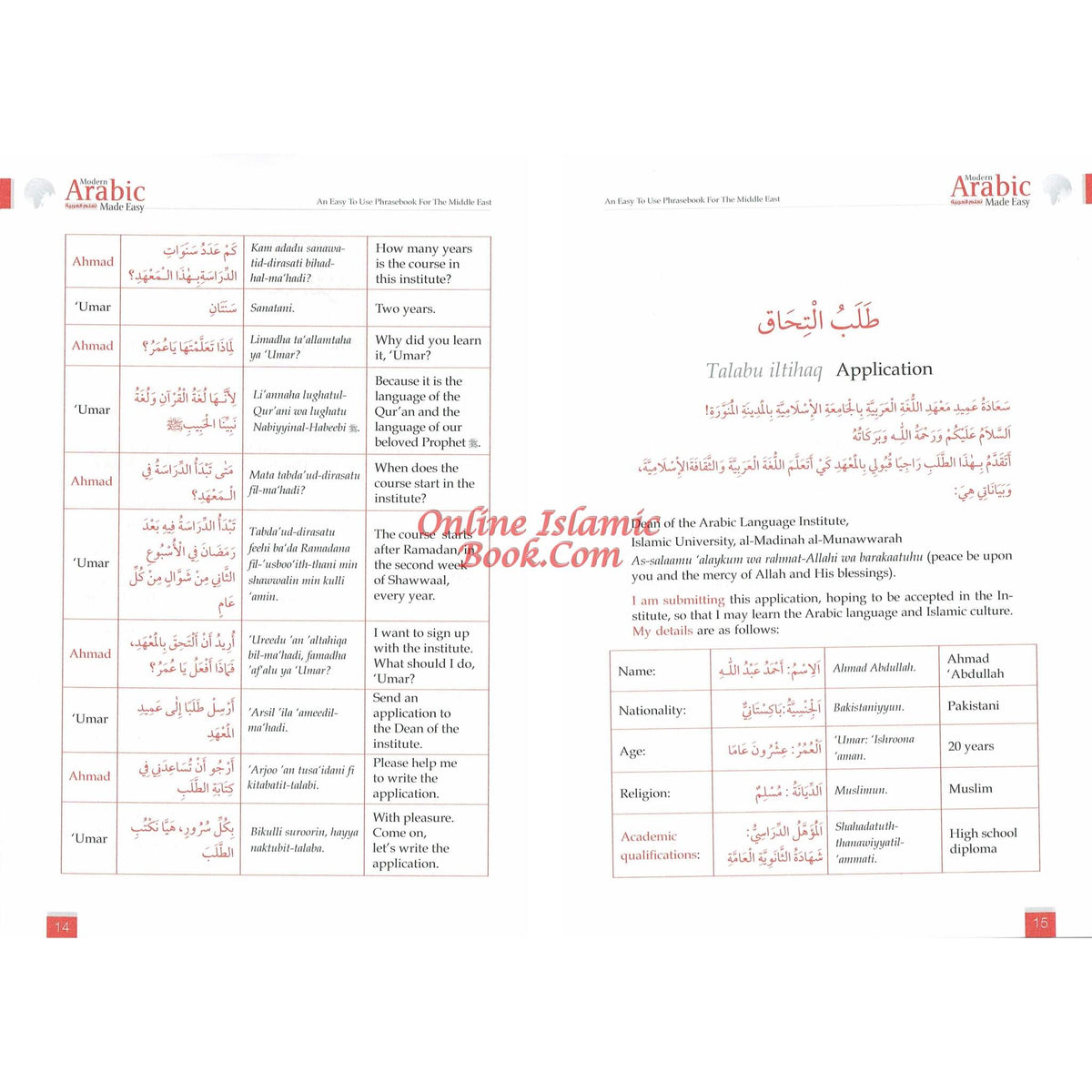 Modern Arabic Made Easy : An Easy to Use Phrasebook for the Middle East