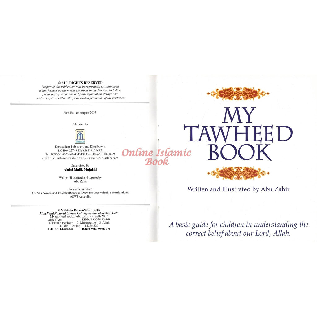 My Tawheed Book by Darussalam,9789960995694