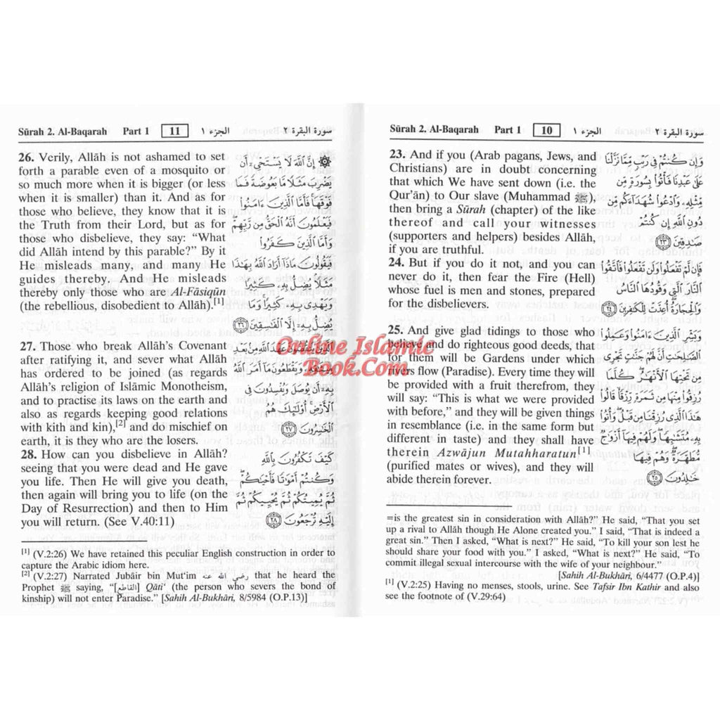 Interpretation of the Meanings of the Noble Quran Arabic and English language, Noble Quran Pocket Size ZipperNoble Quran Arb/Eng Pocketsize Zipper Case ISBN: 9782987466390