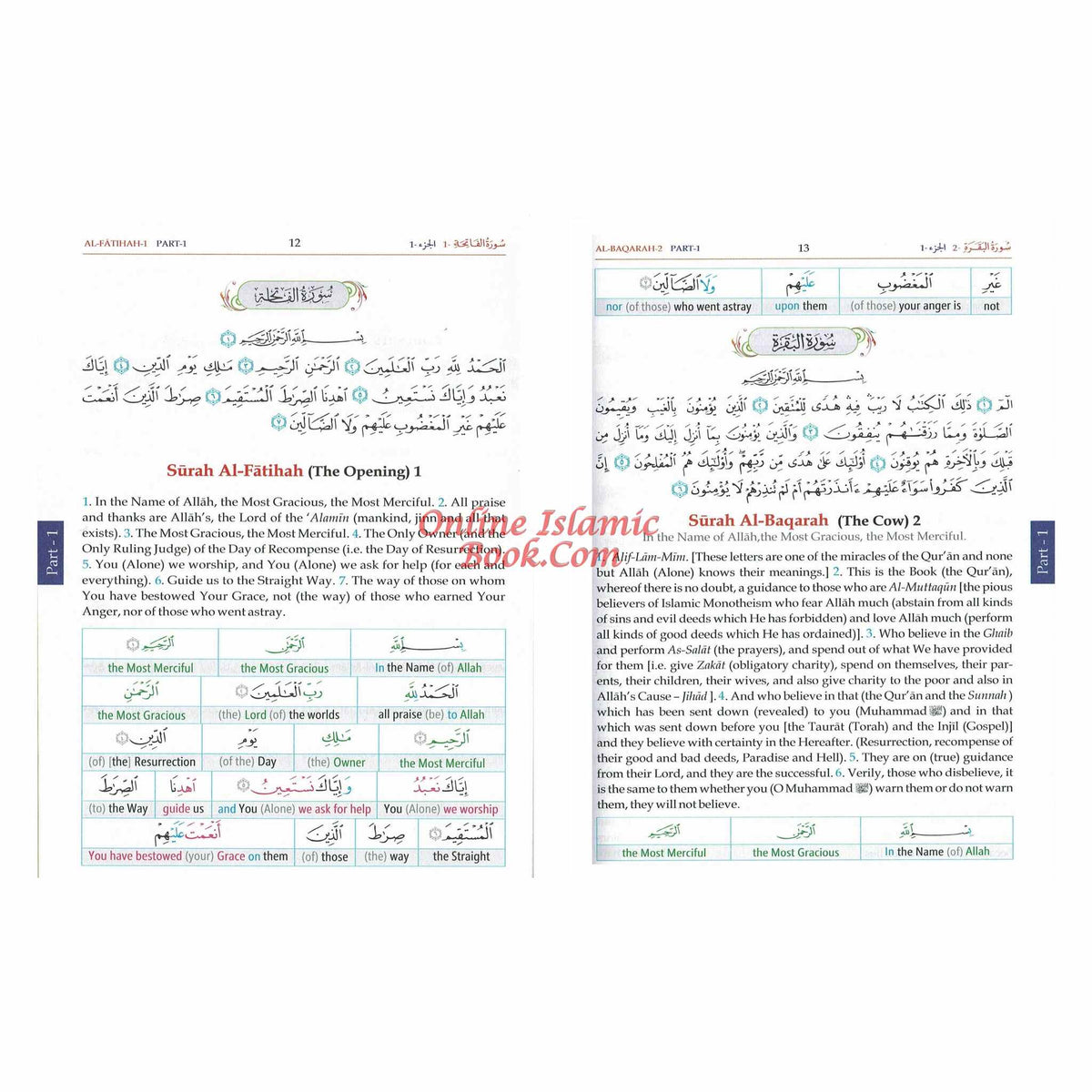 Noble Quran Word-for-Word Full Color 3 Vol. Set By Dr. Muhsin Khan & Dr. Taqi-ud-Din Al-Hilali
ISBN: 9786035001472