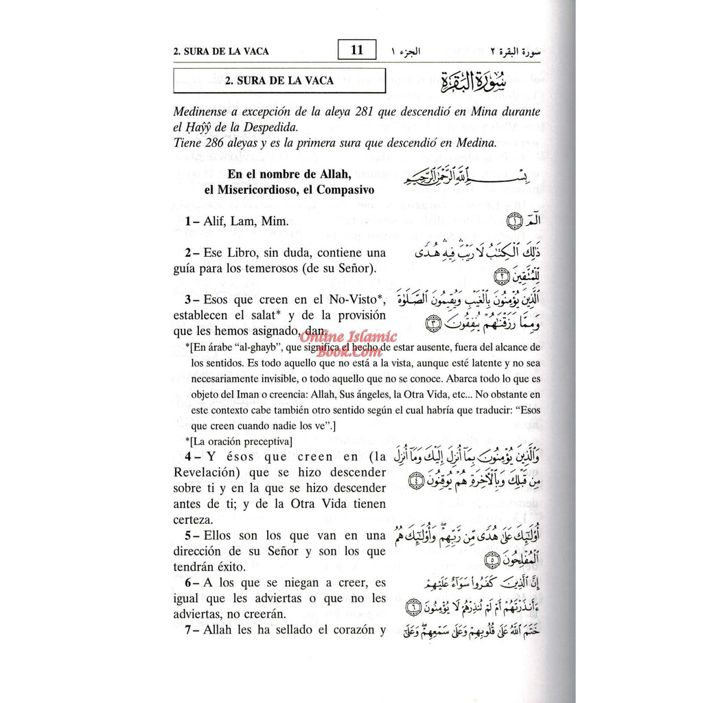Quran In Spanish Language Del Noble Coran Arabic To Spanish Translation By Abdel Ghani Melara Navio