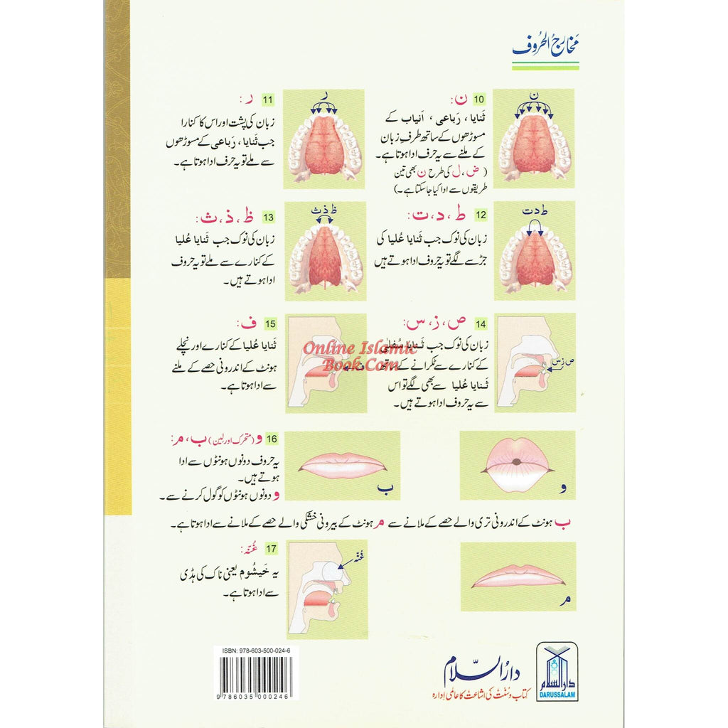 Qurani Qaida Or Noorani Qaida Urdu Language By Muhammad Idris
ISBN: 9786035000246