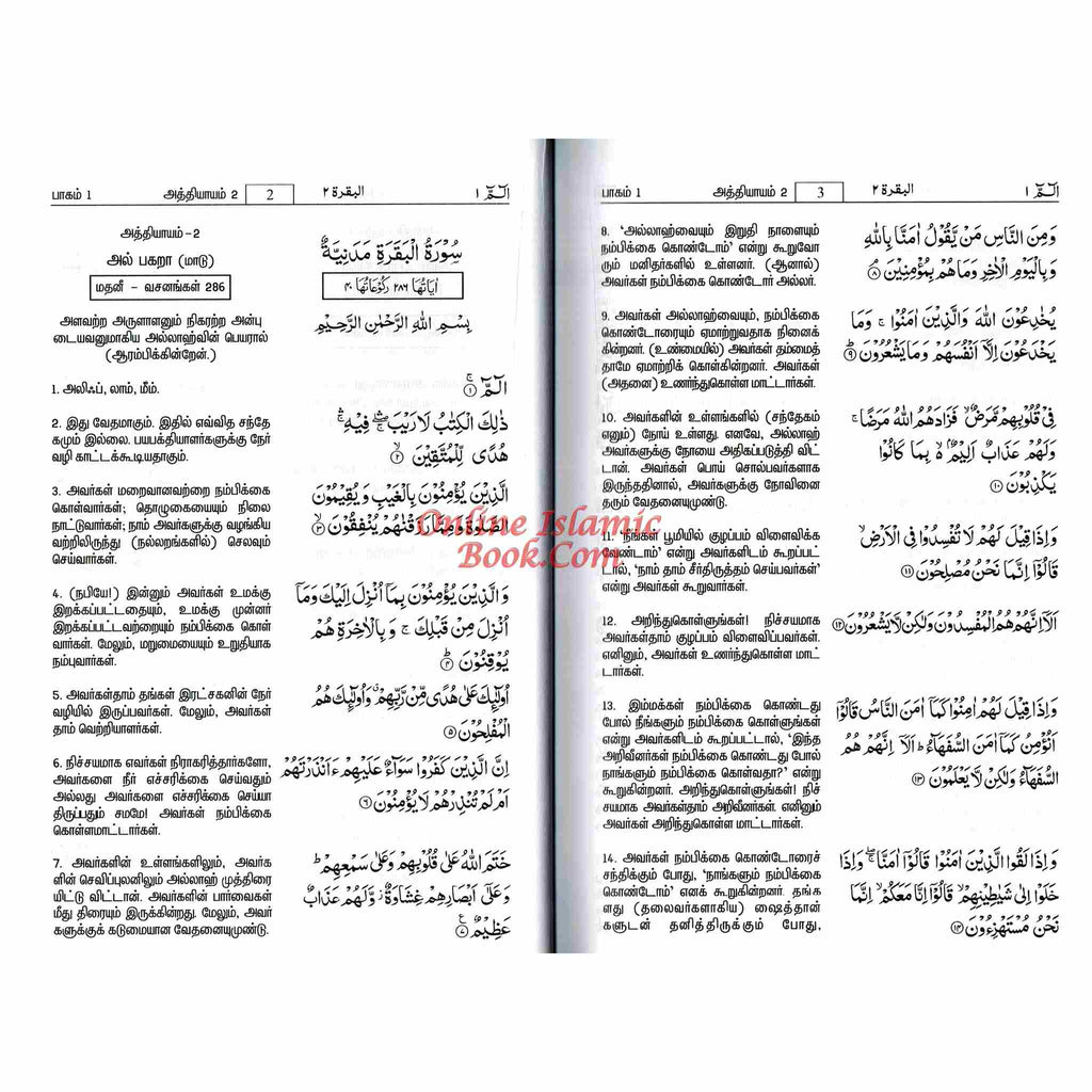 Quran in Tamil Language Arabic To Tamil Translation
ISBN: 9786035000307