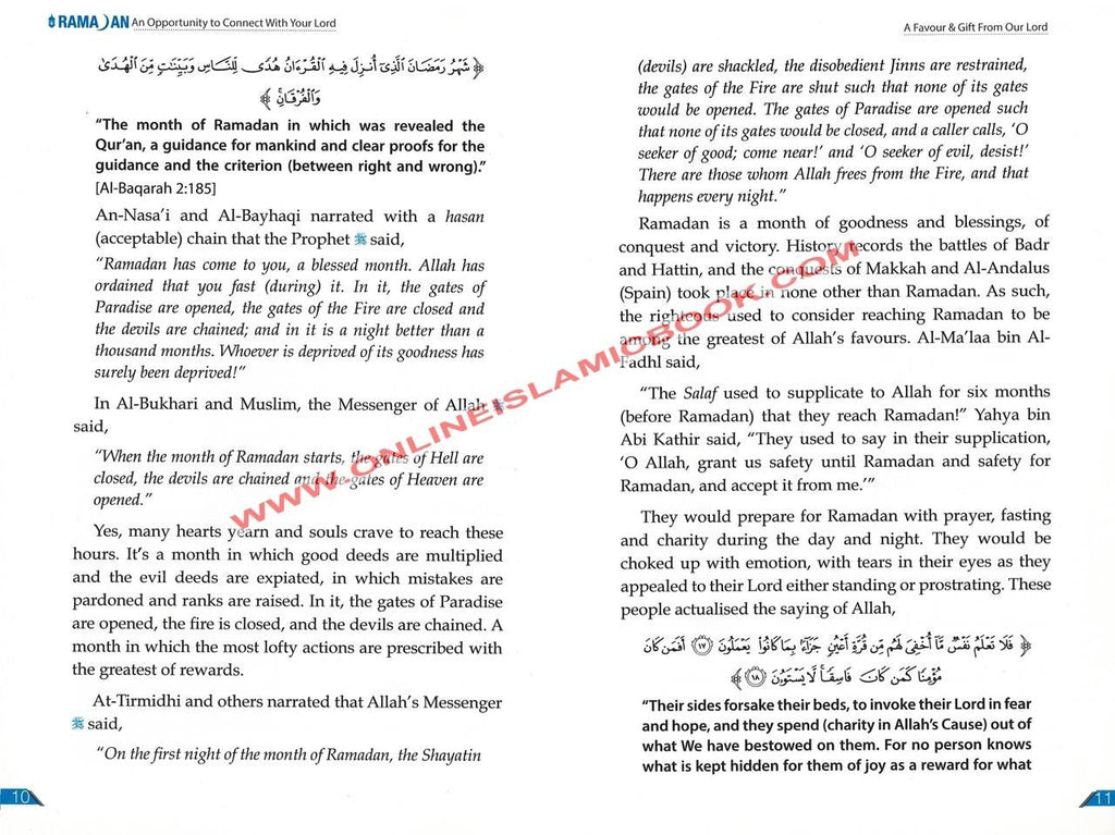 Ramadan-An Opportunity to Connect With Your Lord By shykh Muhammad al-Arifi
ISBN: 9786035002585