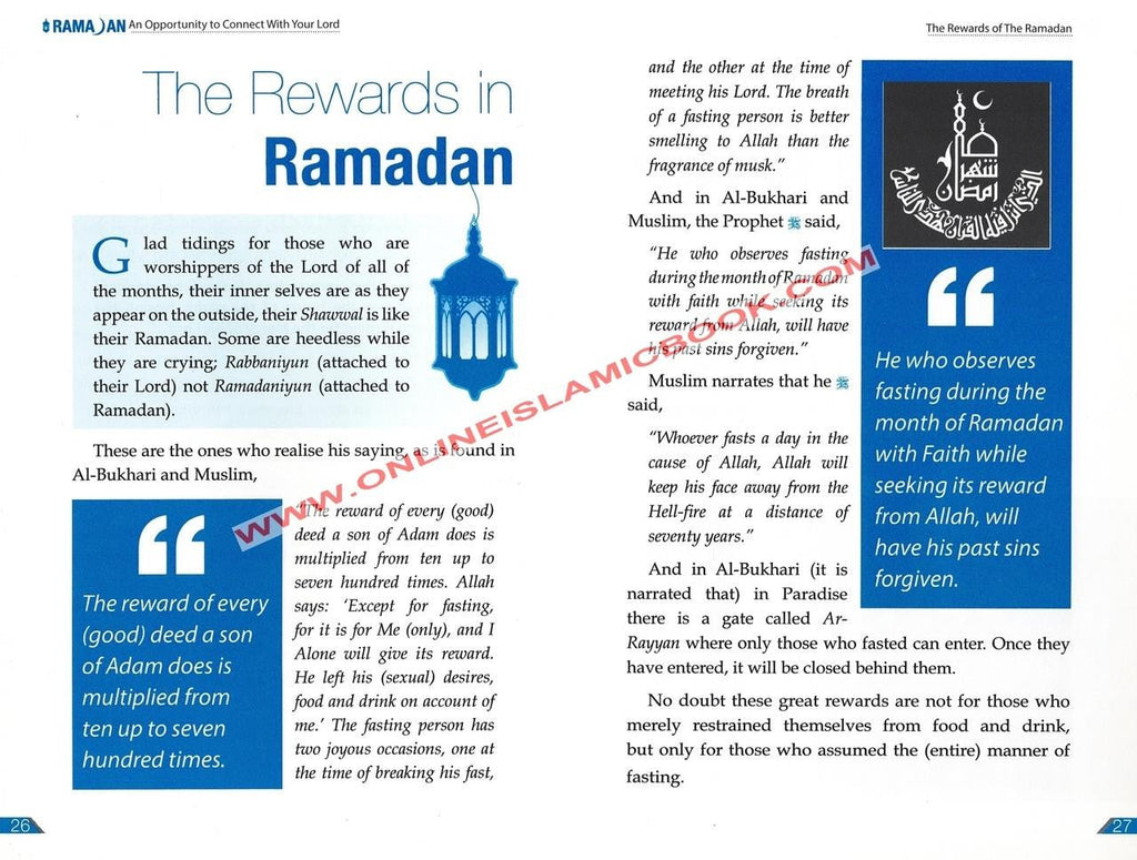 Ramadan-An Opportunity to Connect With Your Lord By shykh Muhammad al-Arifi
ISBN: 9786035002585