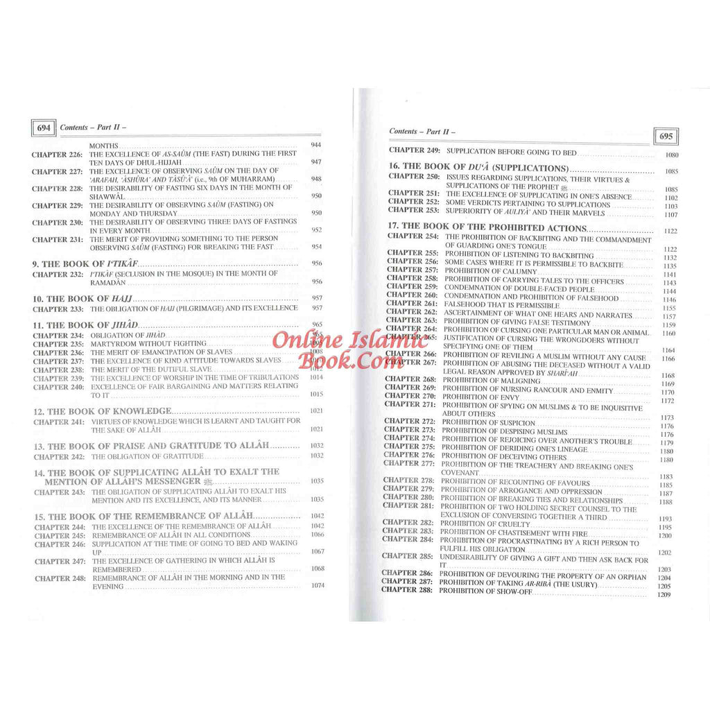 Riyad-us-Saliheen 2 Vol Set By Imam An-Nawawi
ISBN: 9781591440536