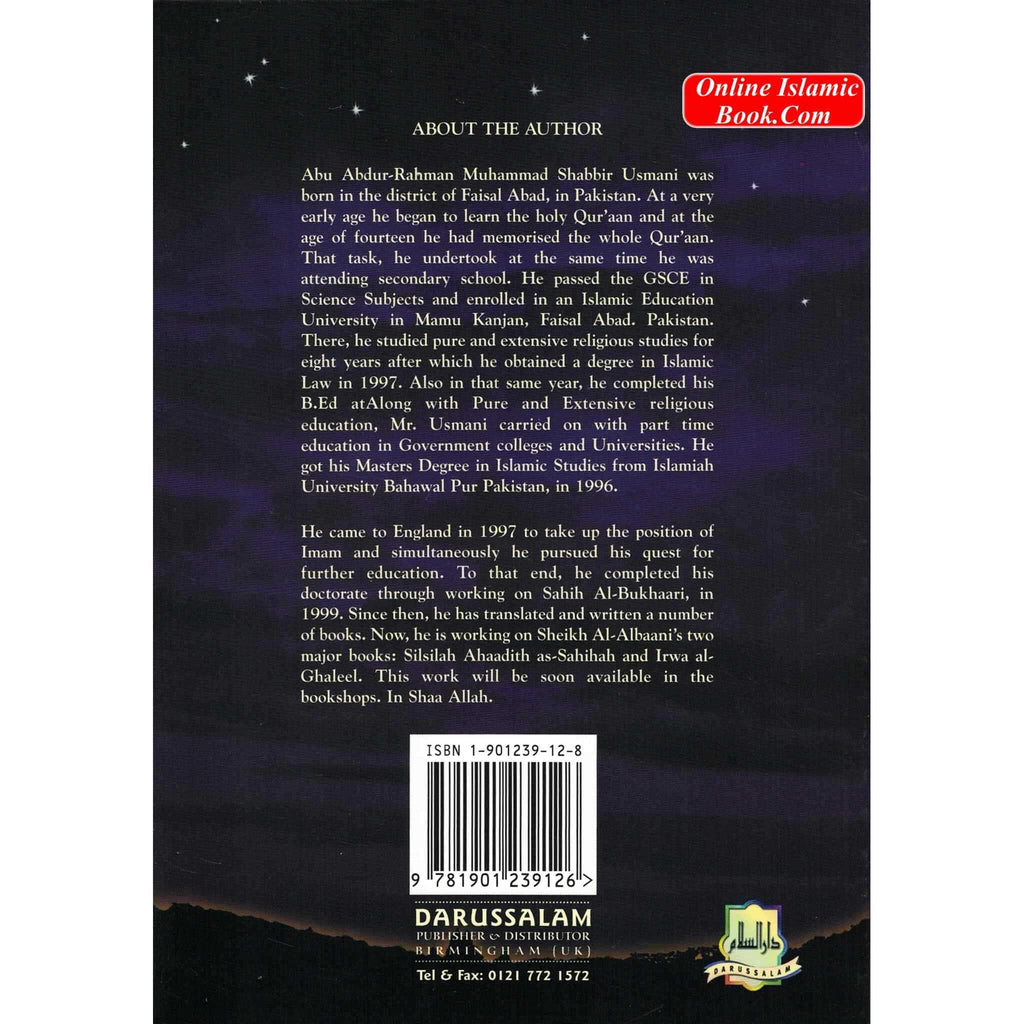 Rulings of Witr Prayer By Dr Muhammad Shabbir UsmaniISBN: 9781901239126
