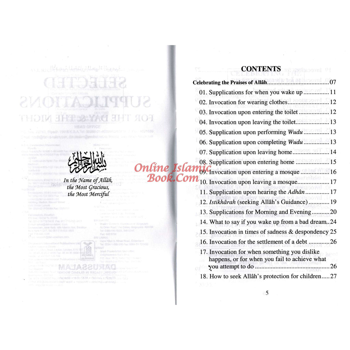 Selected Supplications for the Day and the Night ISBN: 9789960897530