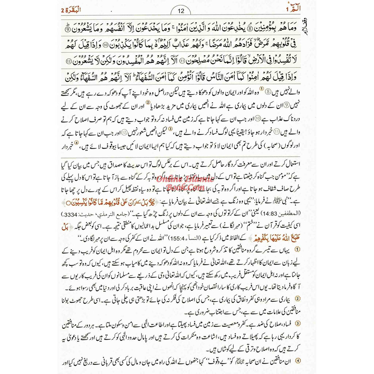 Tafseer Ahsan-ul-bayan By Hafiz Salah-ud-Din Yousaf (Arabic/Urdu) Large Size&nbsp;