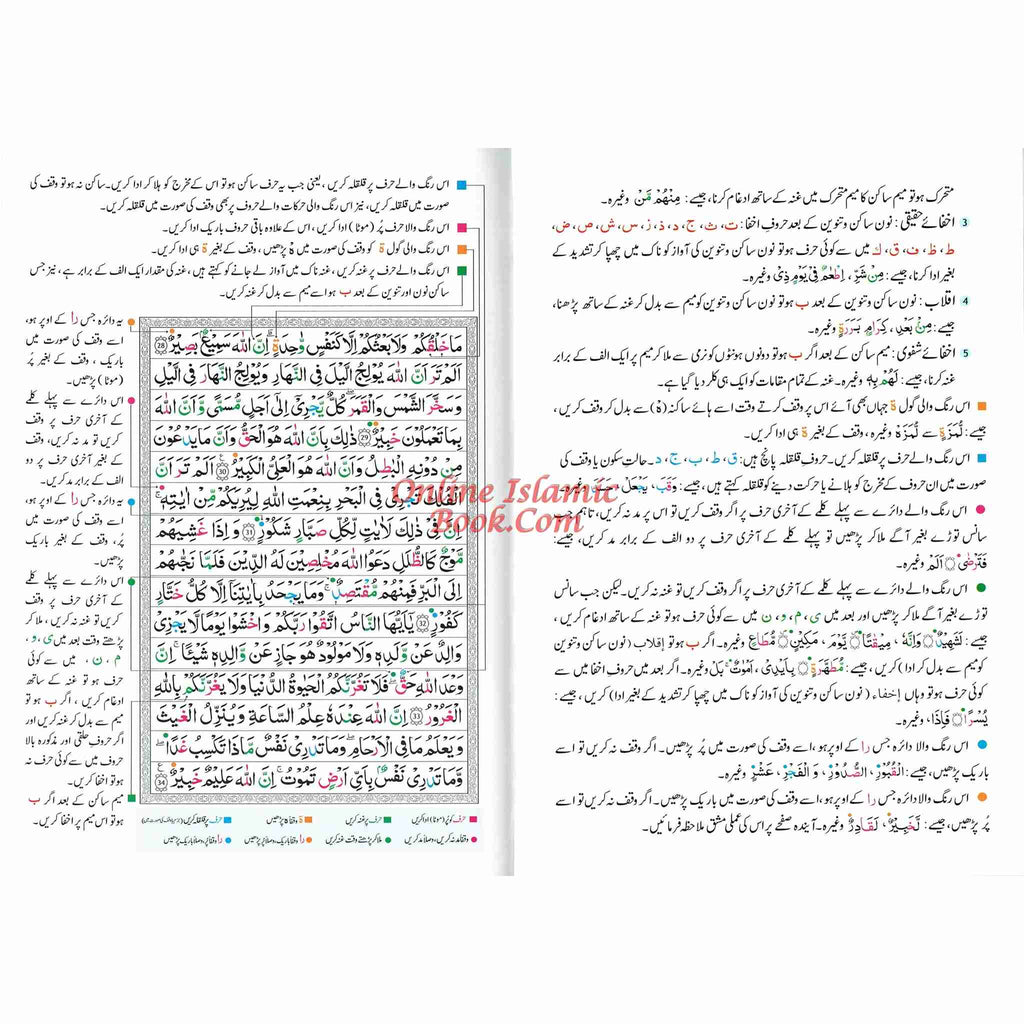 Tajweed Quran persian, Urdu & Southafrican Script with 15 Lines Ref 213 Binding: Hardcover