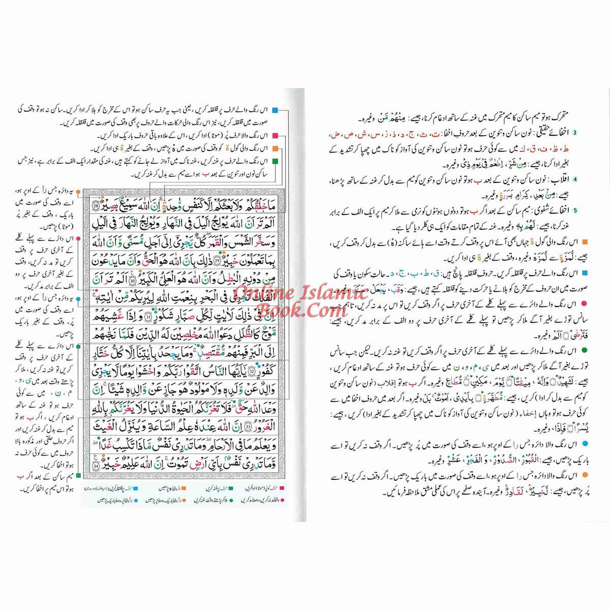 Tajweed Quran persian, Urdu & Southafrican Script with 15 Lines Ref 213 Binding: Hardcover