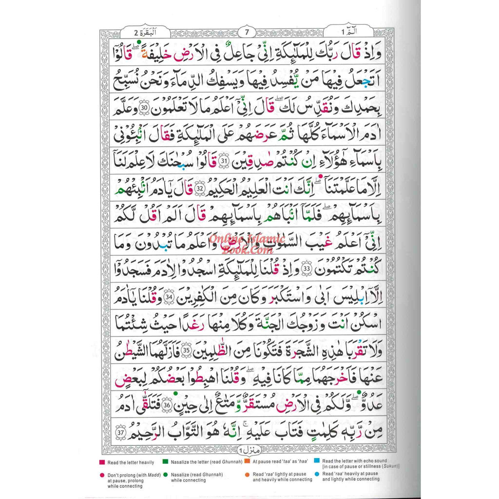 Tajweed Quran persian, Urdu & Southafrican Script with 15 Lines Ref 213 Binding: Hardcover