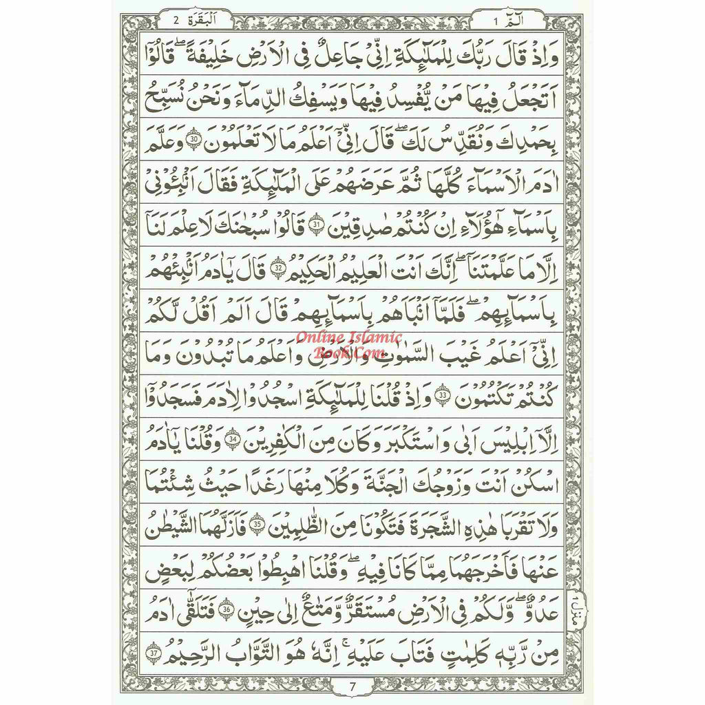 The Quran Arabic Only , 15 Lines Pakistani / Indian/ Persian Script (Size XL, 13.5 x 10 x 1.3 Inch) (Ref 211)
ISBN: 9789383226863