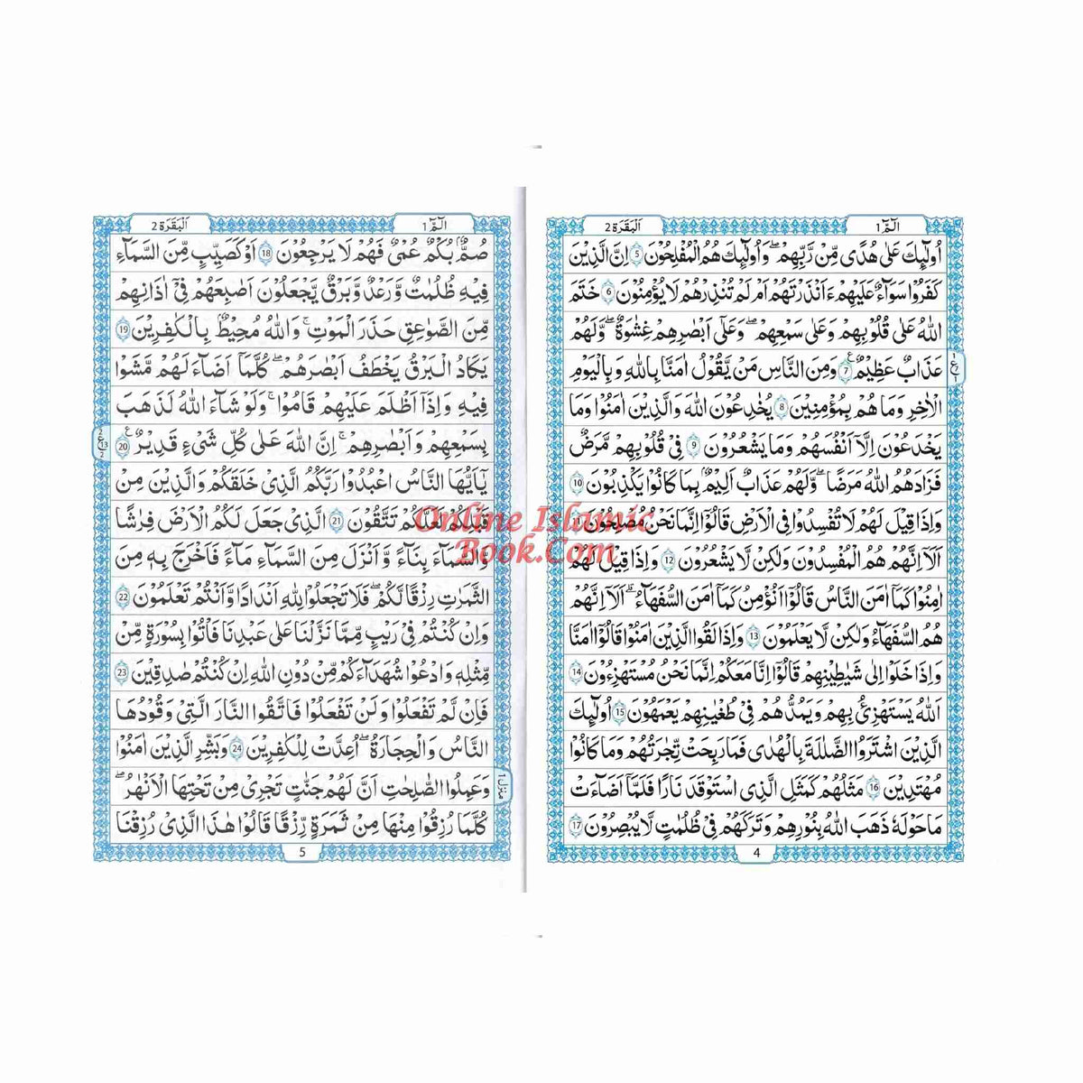 The Quran Arabic Only,16 Lines Pakistani / Indian/ Persian Script For Huffaz