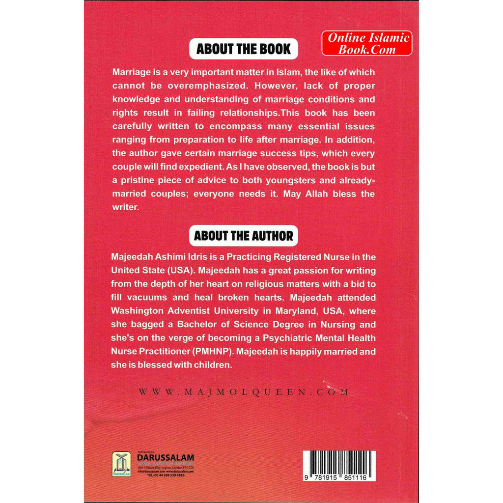 Towards A Successful Marriage By Majeedah Ashim Idris
ISBN: 9781915851116
