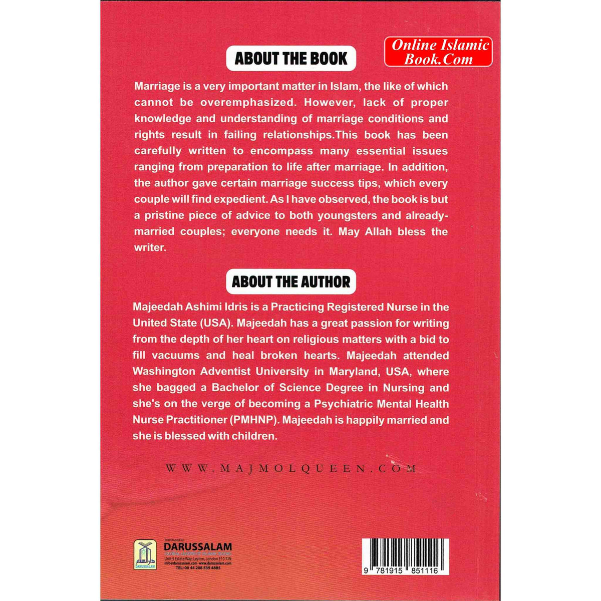 Towards A Successful Marriage By Majeedah Ashim Idris
ISBN: 9781915851116