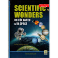 Scientific Wonders on Earth & in Space book cover by Yusuf Al-Hajj Ahmad showing astronaut and planets orbiting Earth